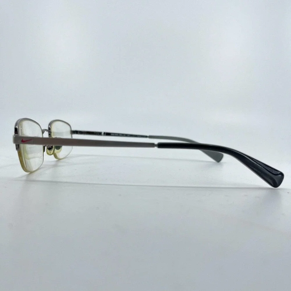 NIKE 8026 / 060 Gunmetal‎ Gray Half-Rimless Eyeglasses Frames H7252